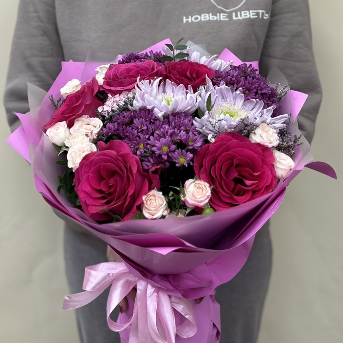 Букет дня с розами Нежность