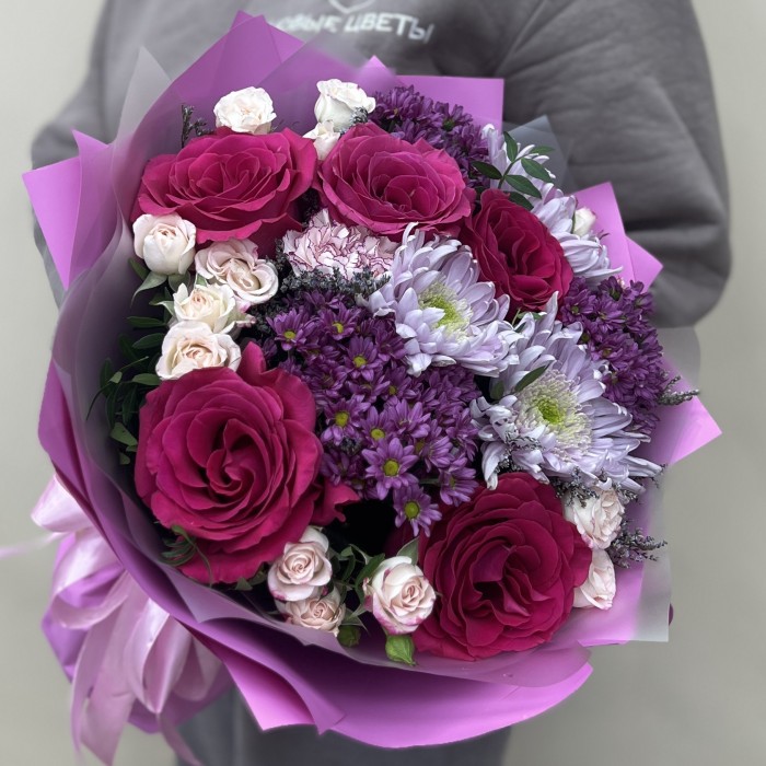 Букет дня с розами Нежность