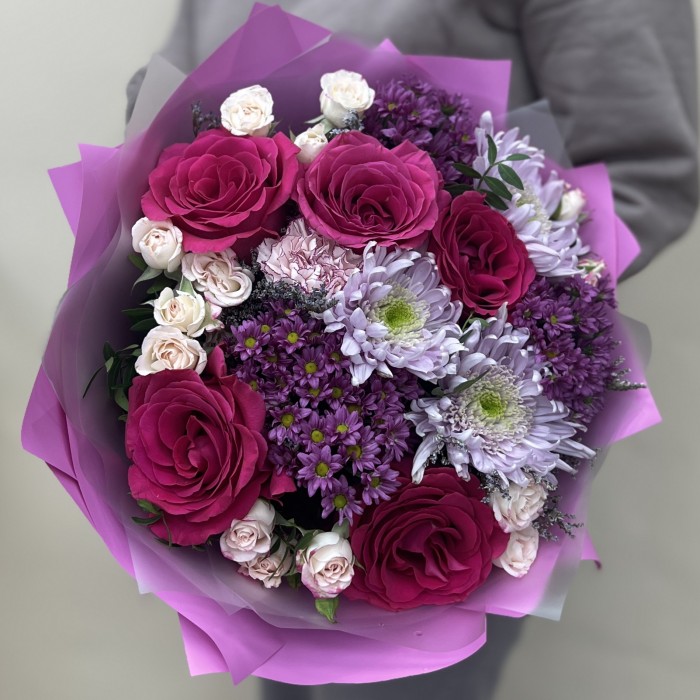 Букет дня с розами Нежность