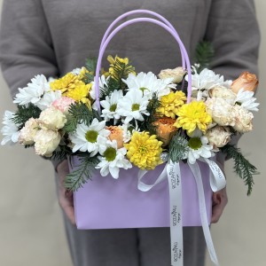 Букет дня в коробке летняя фантазия