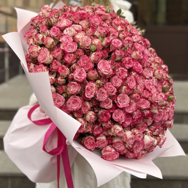 101 кустовая пионовидная роза Сансет Мэджик 60 см