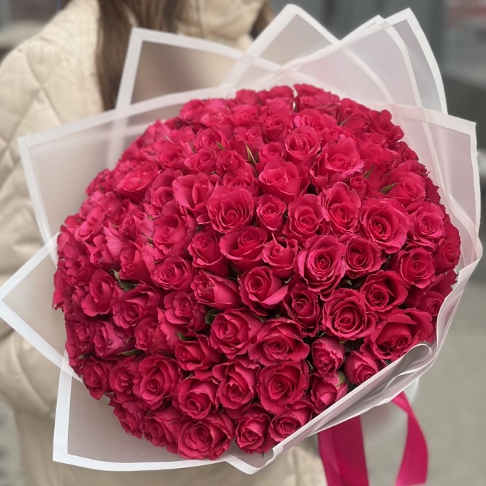 101 мини-роза малиновая