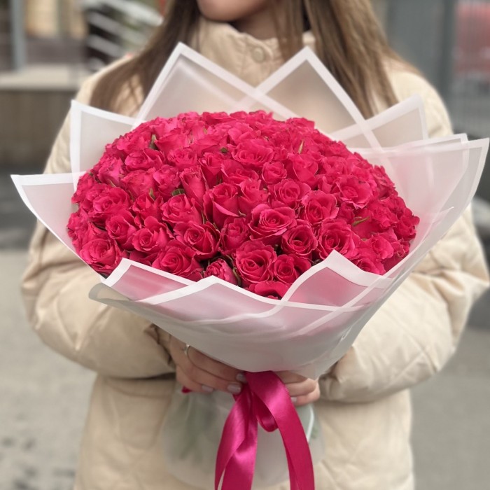 101 мини-роза малиновая