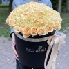 101 персиковая роза Пич аваланш в коробке