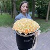 101 персиковая роза Пич аваланш в коробке