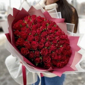 101 красная роза 50 см 101 красная роза 50 см