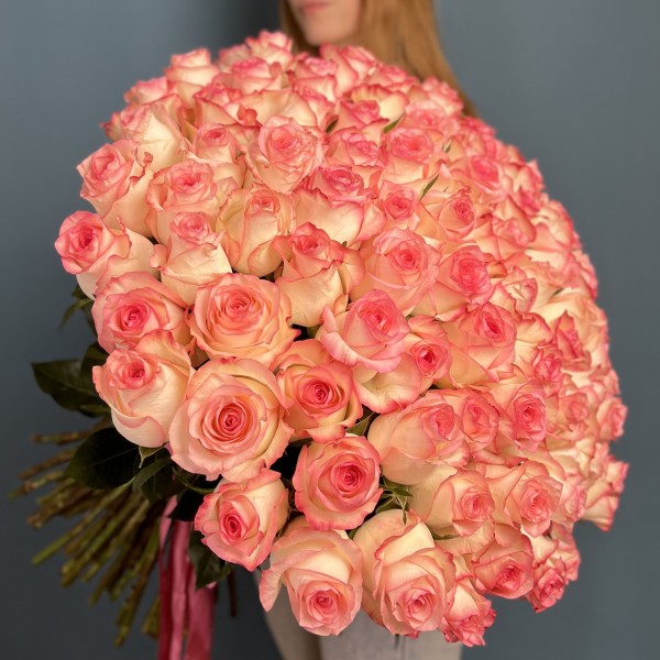 101 роза Джумилия 60 см