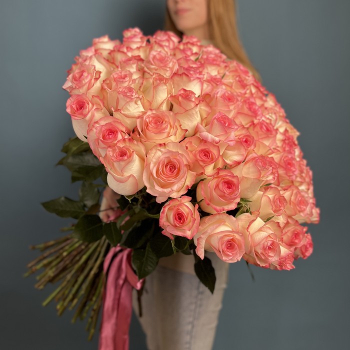 101 роза Джумилия 60 см