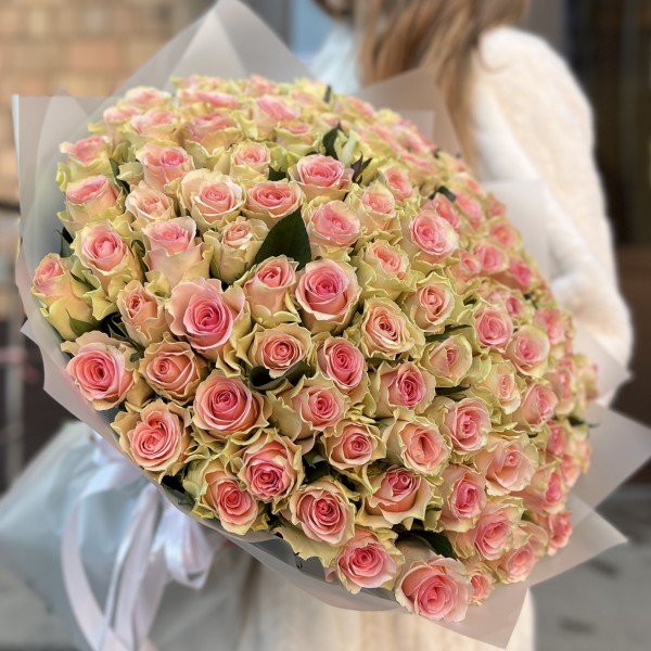 101 роза Топ-Гир 50 см
