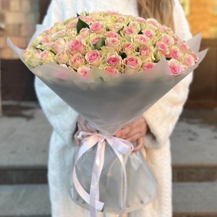 101 роза Топ-Гир 50 см