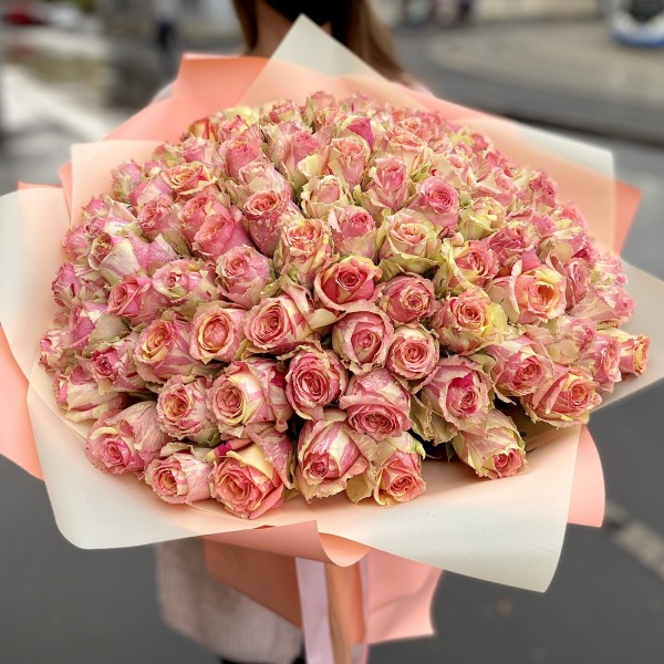 101 роза Фиеста (Fiesta)