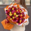 101 роза Яркий микс