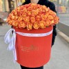 101 яркая роза в коробке