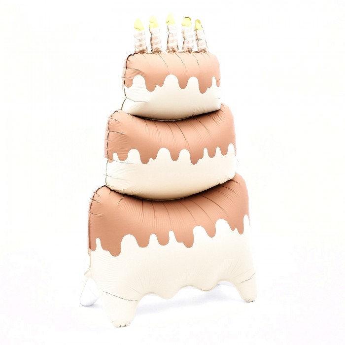 Шар фигура на подставке - Большой сливочный торт