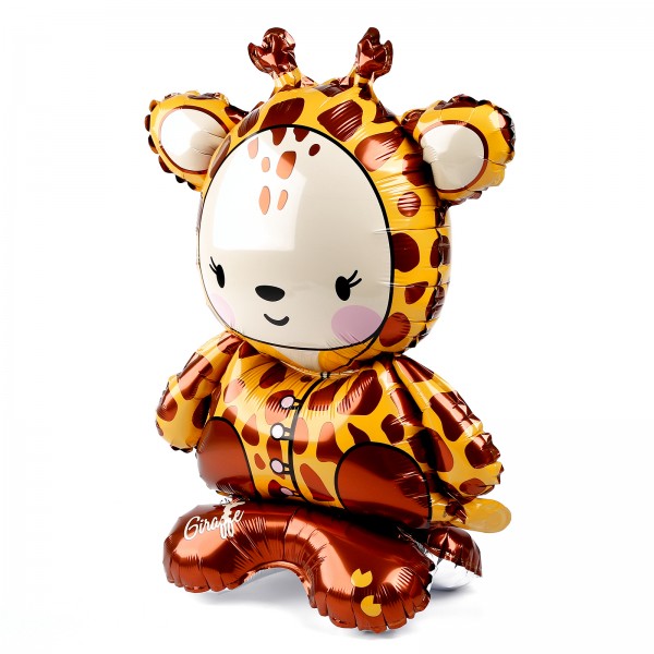 Шар фигура на подставке Жираф (фольга)