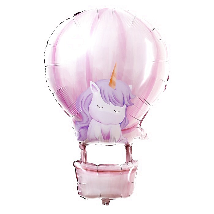 Воздушный шар с единорогом (фольга)