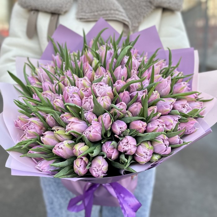 101 лиловый тюльпан Дабл Мастер