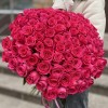 101 малиновая роза Пинк Флойд 60 см