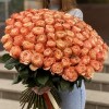 101 пионовидная роза Кахала 60 см