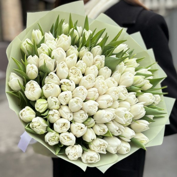 101 пионовидный белый