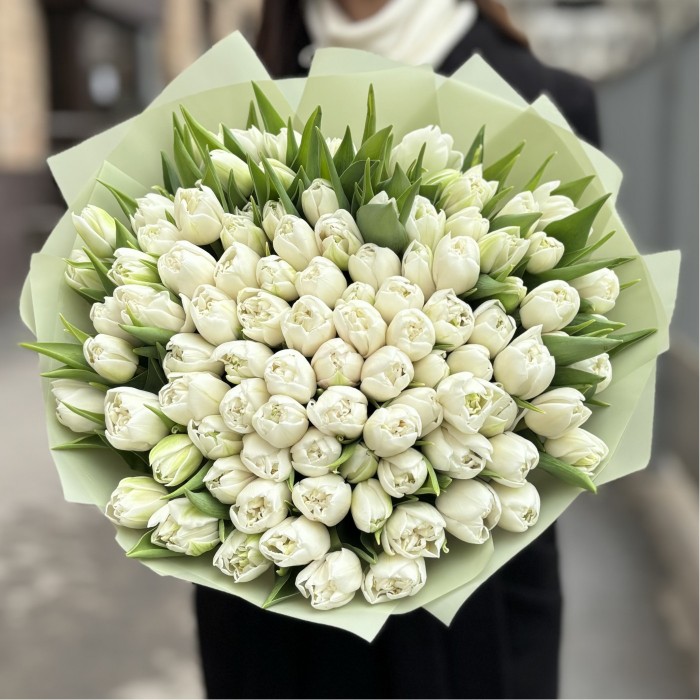 101 пионовидный белый