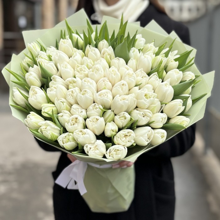 101 пионовидный белый