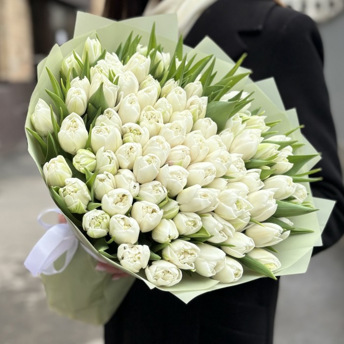 101 пионовидный белый