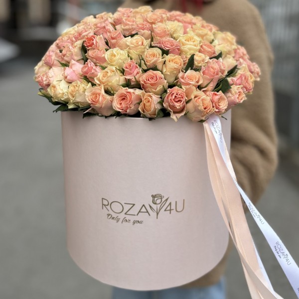 101 роза Свит Такаци в коробке