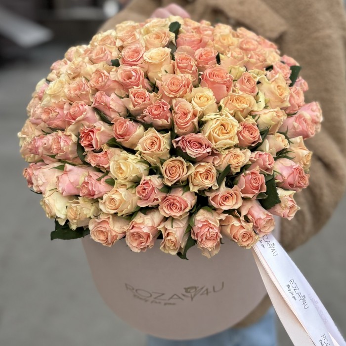 101 роза Свит Такаци в коробке