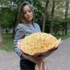 101 роза Пич аваланш 40 см