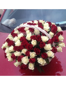 101 Роза в корзине