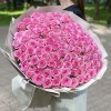 101 розовая роза Ревиваль 60 см
