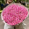 101 розовая роза Ревиваль 60 см