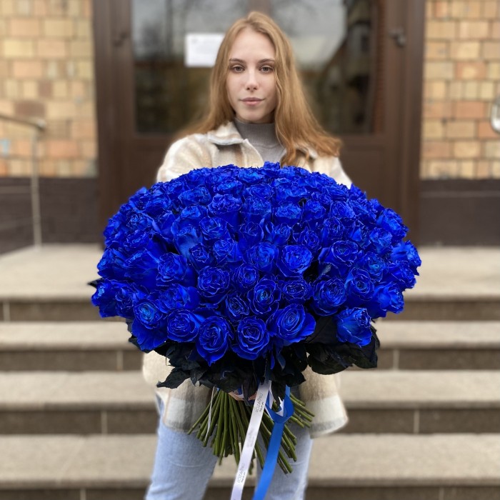 101 синяя роза