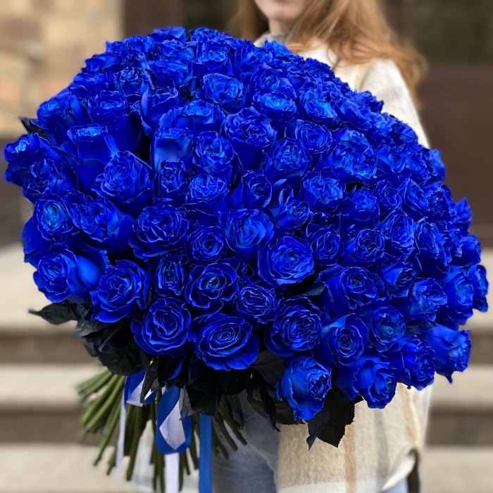 101 синяя роза