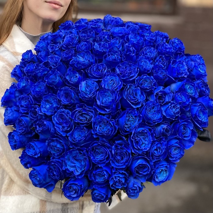 101 синяя роза