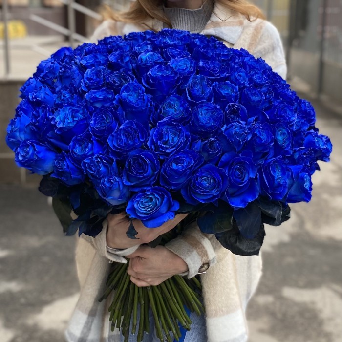 101 синяя роза