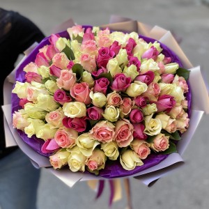 101 роза Фреш микс 101 роза Фреш микс