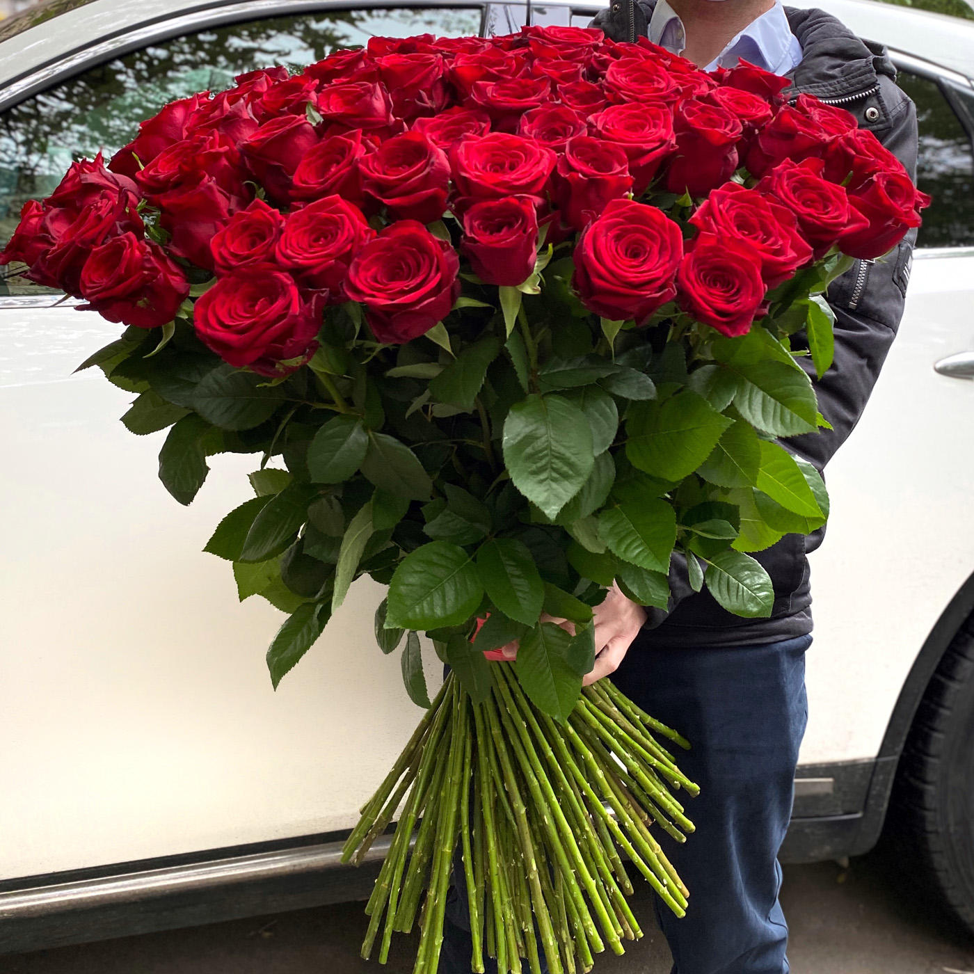 Купить розы 101 заказать цветы новосибирск с доставкой недорого