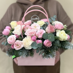 Букет дня Весеннее Небо в коробке