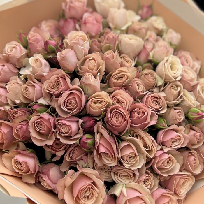 19 кустовых пионовидных роз Дестини