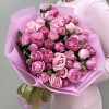15 кустовых пионовидных роз Леди Бомбастик 40 см