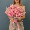 15 кустовых сиреневых роз Кэнди Флоу 50 см