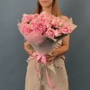 25 кустовых сиреневых роз Кэнди Флоу 50 см