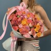 25 кустовых роз микс 40 см