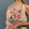 5 кустовых розовых роз Кэнди Флоу 40 см