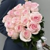 15 розовых роз Новия 70 см