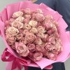 15 кустовых розовых роз Дестини 40 см
