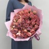 21 кустовая кирпично-белая роза Медия 40 см