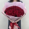 35 красных роз 50 см